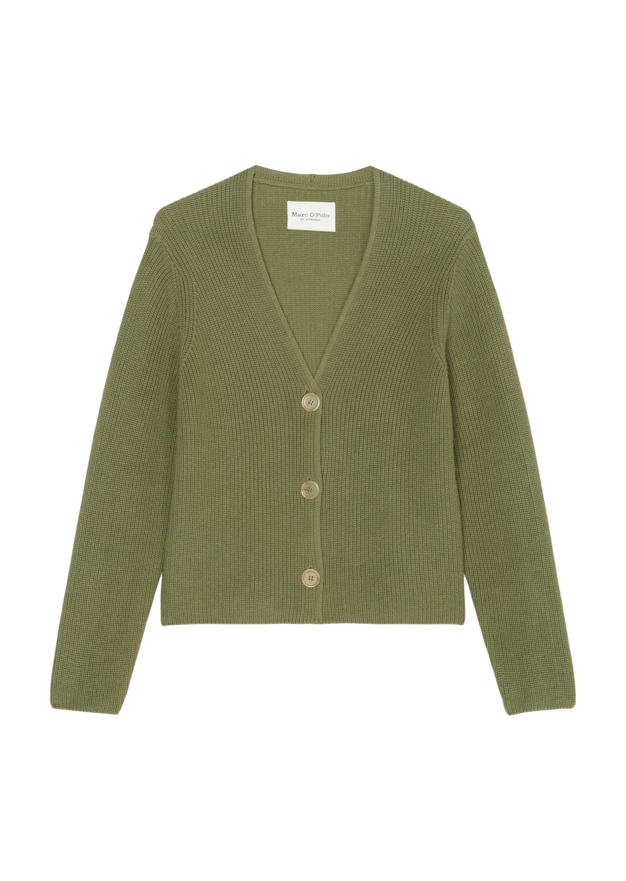 V-Neck-Cardigan relaxedaus Heavy-Weight-Organic-Cotton