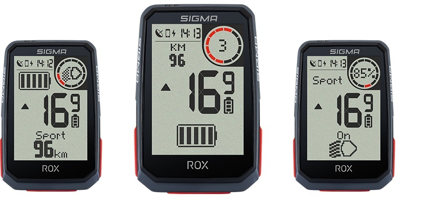 Sigma Sport ROX 4.0 Top Mount GPS Fietscomputer HR Cadans Snelheid Zwart