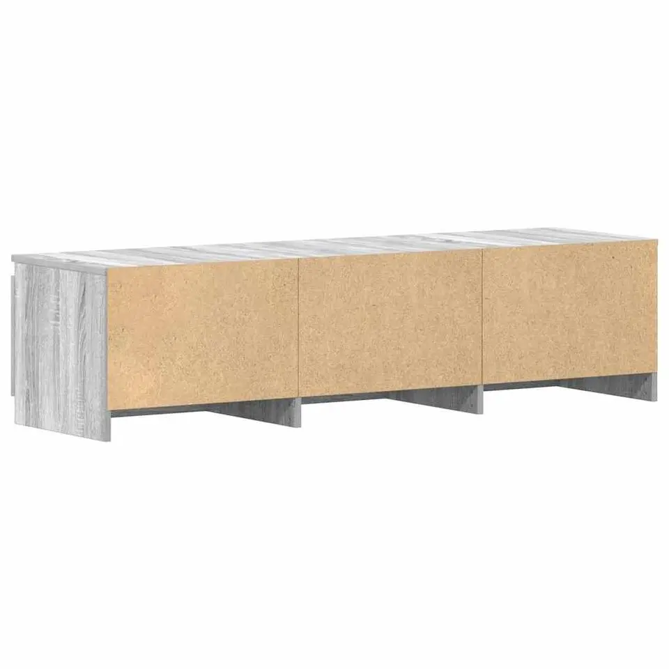 vidaXL - Tv-kast - Grijs - Bewerkt hout