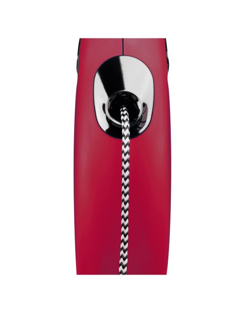 Flexi Rollijn Classic Koord M Rood - Hondenriem