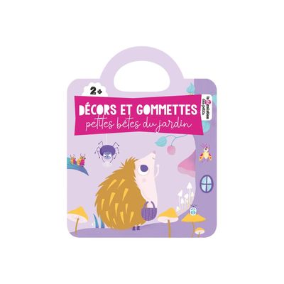 Décors et gommettes - petites bêtes du jardin - Livre d'activités