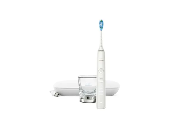 Philips Sonicare DiamondClean 9000 HX9911 - Tandbørste - trådløs - hvid