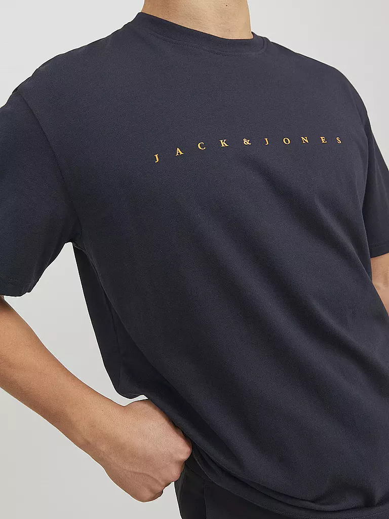 JACK & JONES T-Shirt JJESTAR dunkelblau