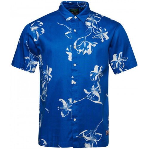 Superdry - Vintage hawaiian s/s shirt Azul