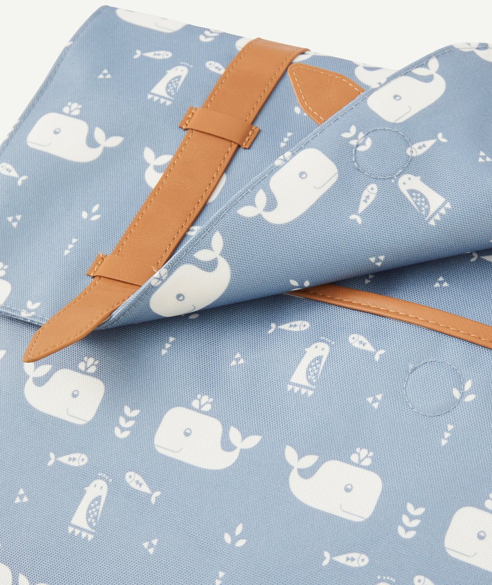 FRESKCARTABLE BLEU AVEC IMPRIMÉ OURS EN PLASTIQUE RECYCLÉ
