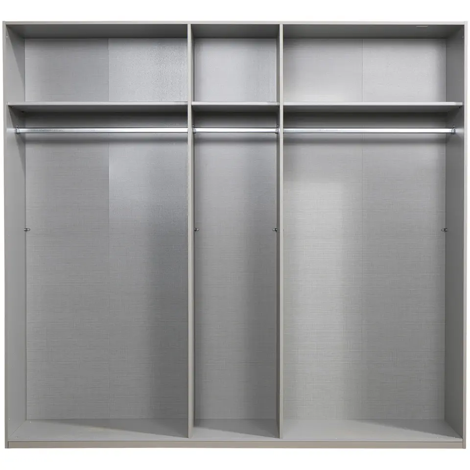 Kledingkast Milaan 5-deurs - greige - 236x225x58 cm