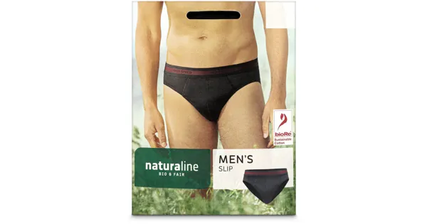 Naturaline Textil Herren Slip schwarz L