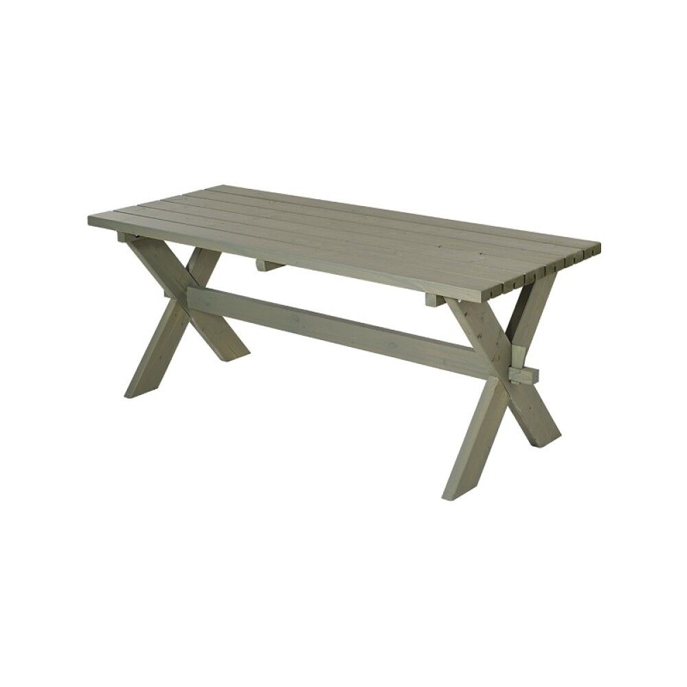 SPISEBORD PLUS NOSTALGI 177CM GRÅBRUN