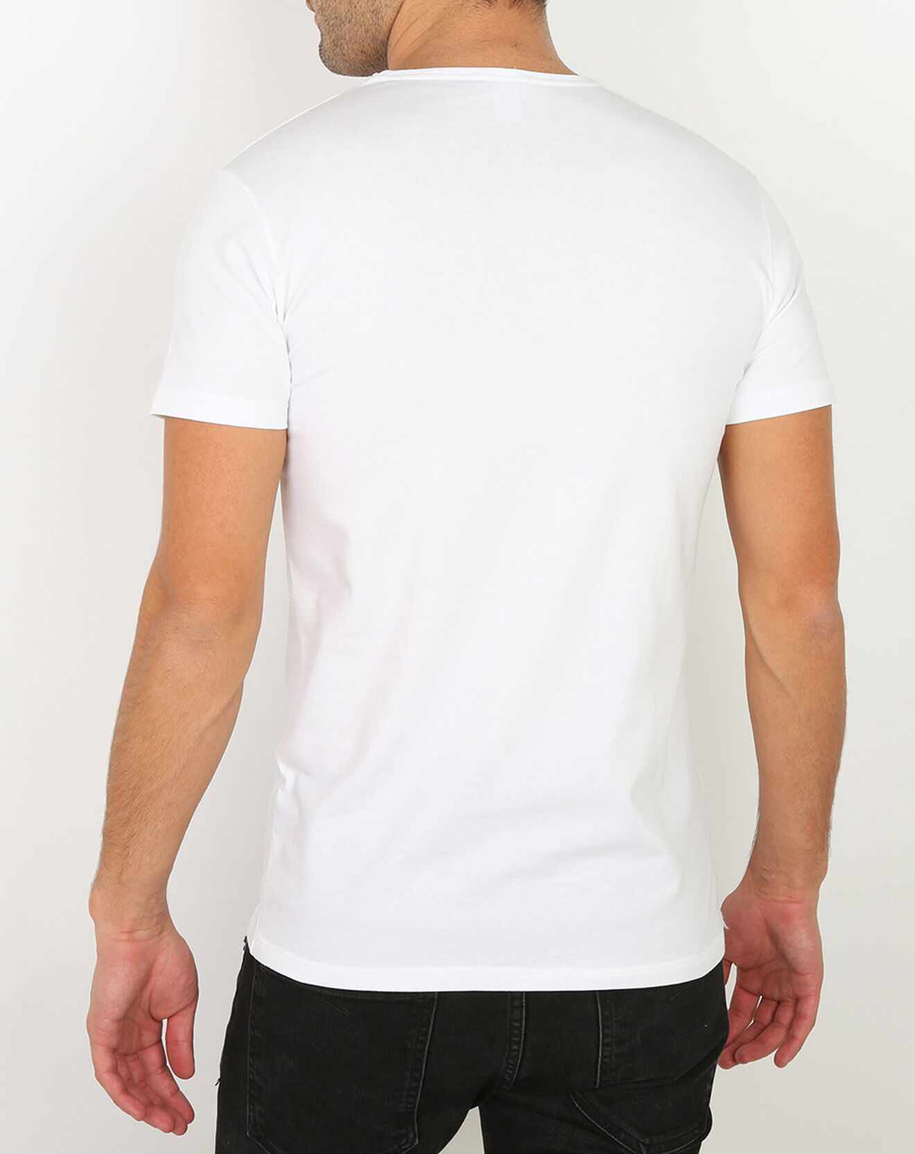 Mare T-Shirt Col V blanc