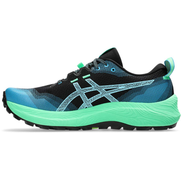 Chaussure trail ASICS GEL-TRABUCO 12 BLACK/BRIGHT CYAN