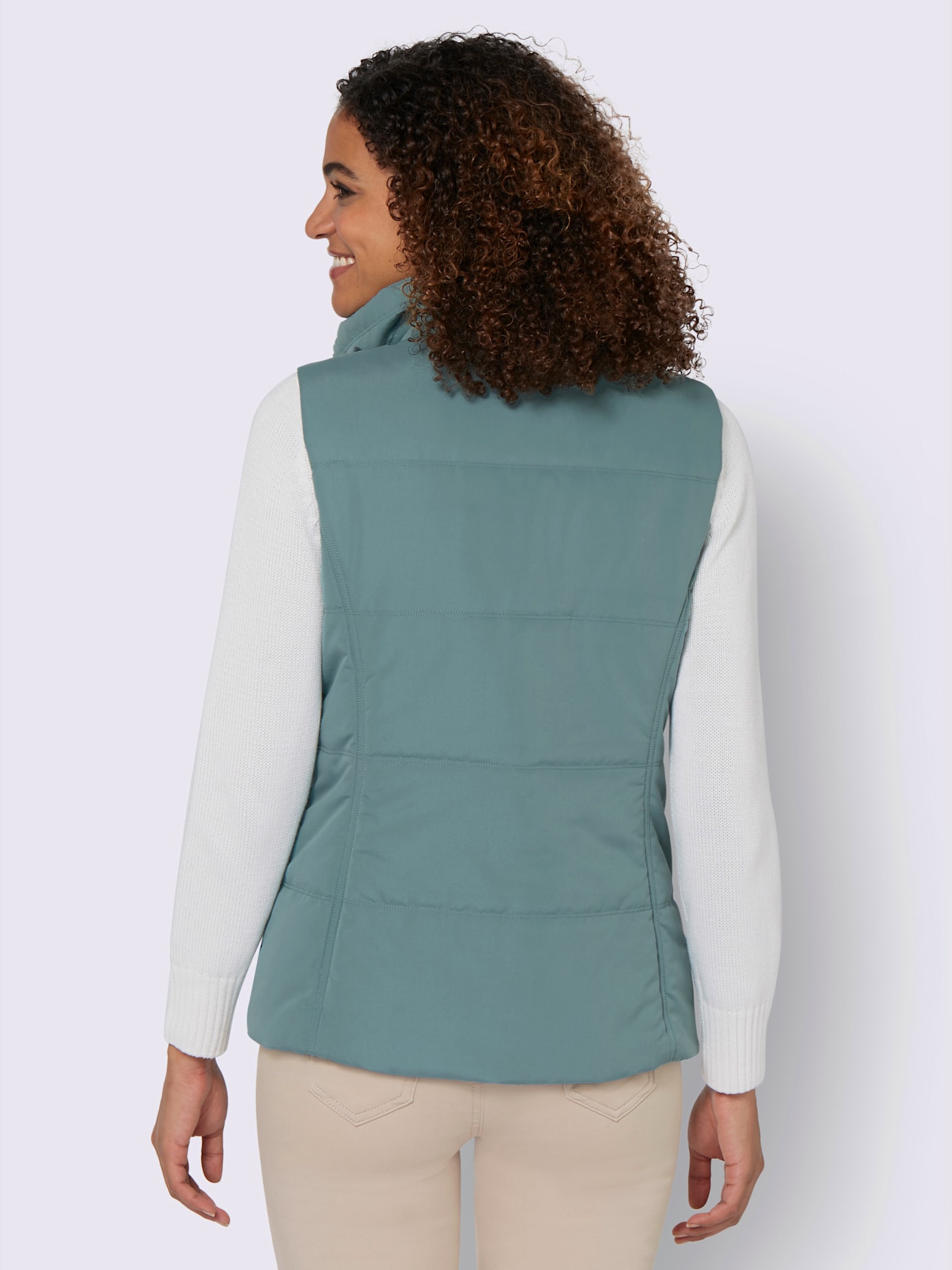 Gilet matelassé joli aspect contrasté