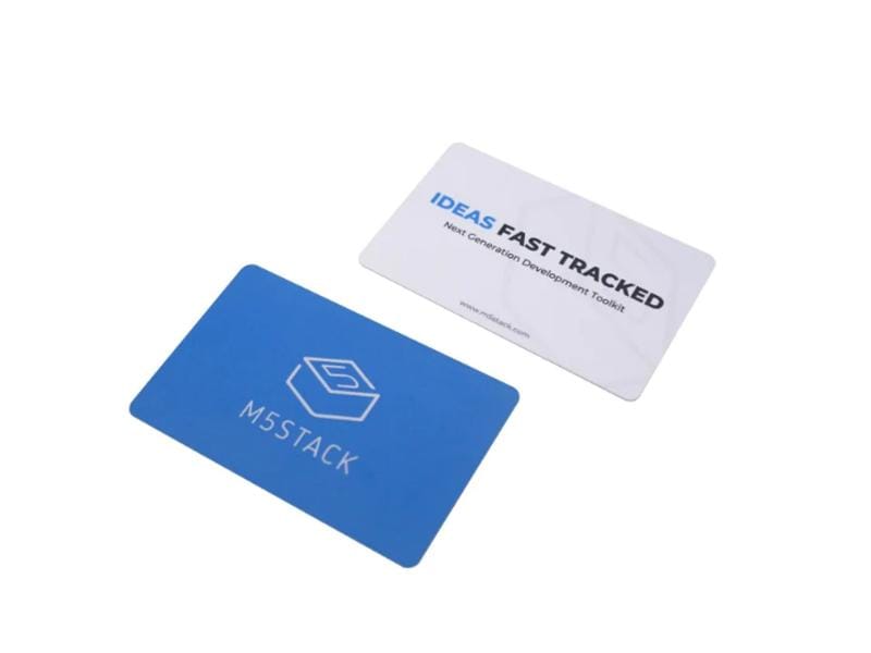 M5Stack RFID-Karte F08 Chip 13.56 MHz 5 Stück 13.56 MHz RFID/NFC-Karte mit dem M5Stack-Logo