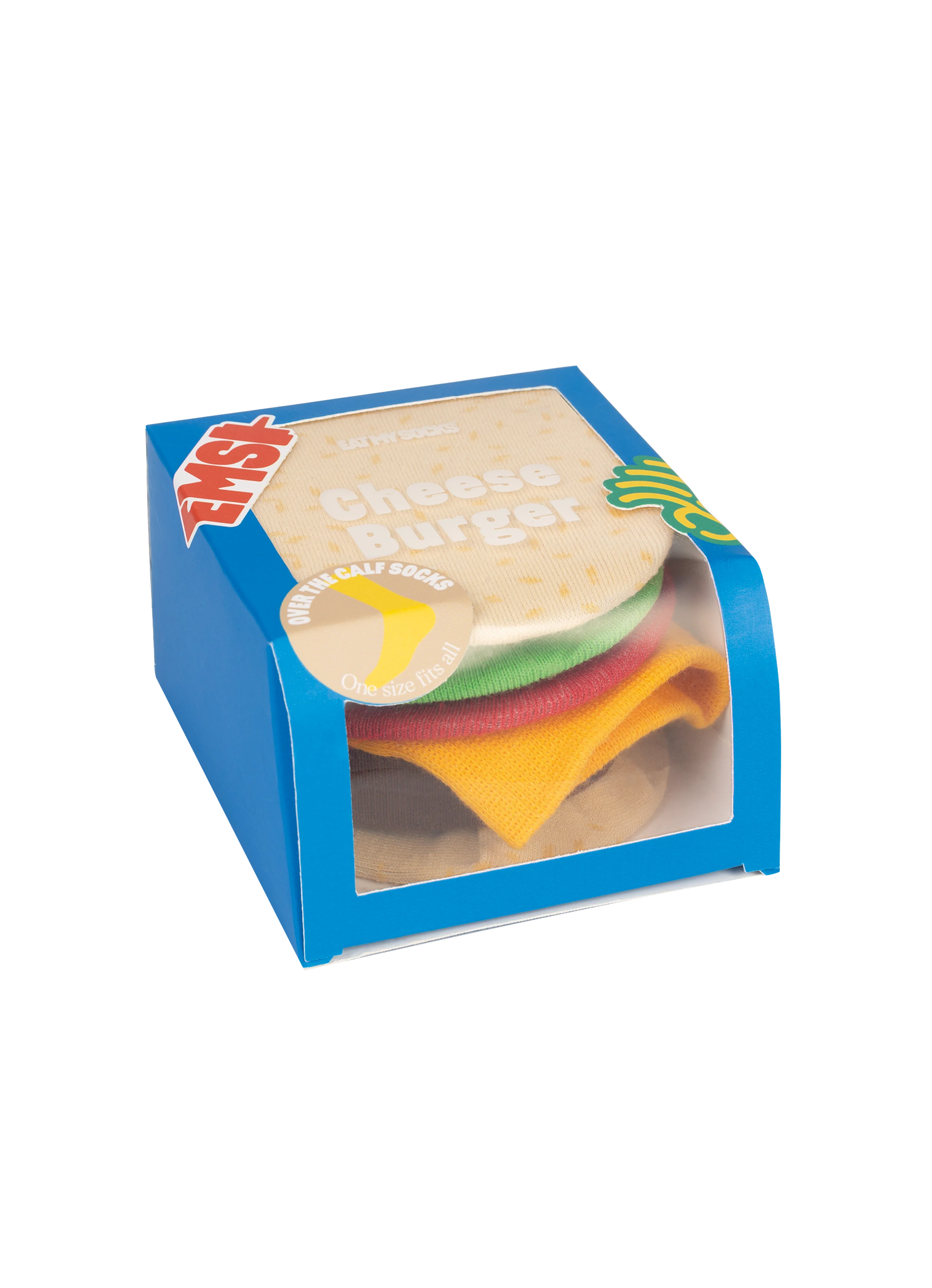 Eat My Socks  Cheeseburger strømper - Multi