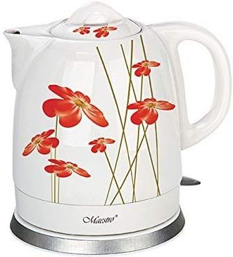 Maestro Feel-MR066 elektrische waterkoker 1.5 L rood wit 1200 W