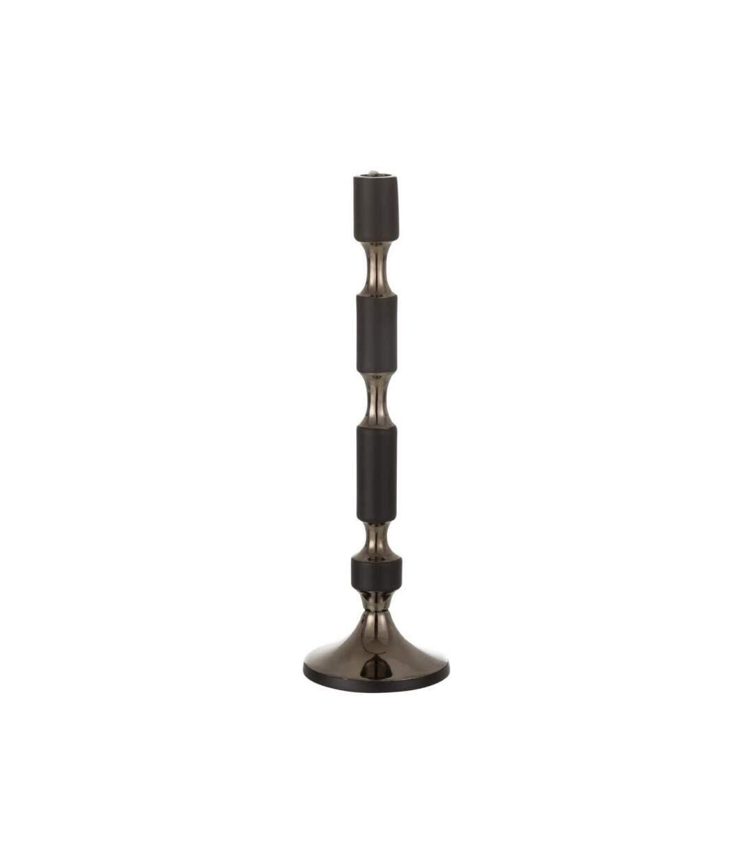 Paris Prix - Bougeoir Design En Aluminium leo 44cm Noir & Or