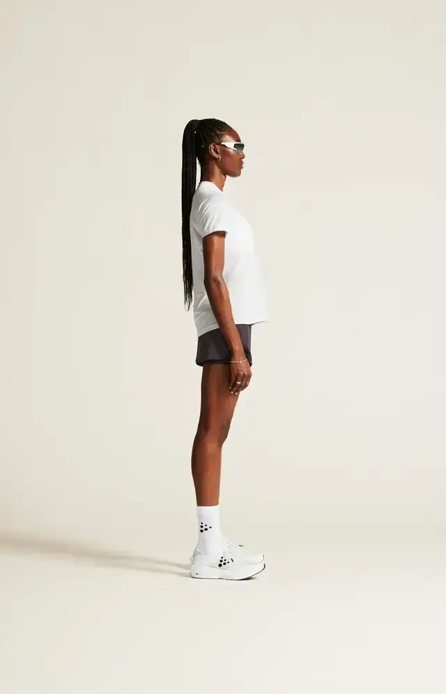 Craft ADV Essence 3 Hardloopshirt Korte Mouwen Wit Dames
