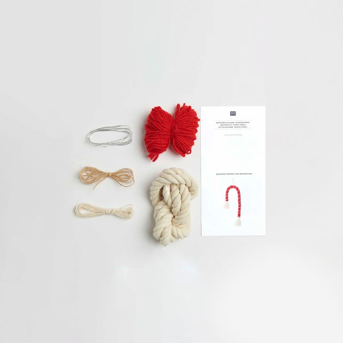 Rico Design-Hobbypakket macramé candy canes