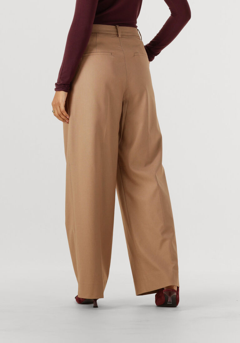 zand second female wijde broek blink trousers