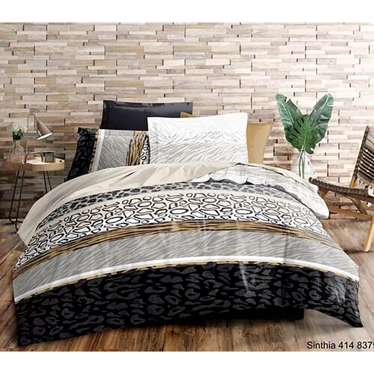 Bettwäsche-Set Sinthia beige,grau,schwarz