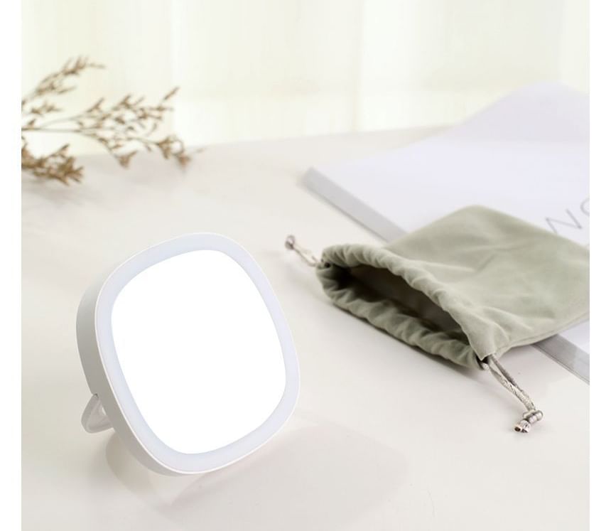 HOMTEC - USB oplaadbare draagbare LED make-upspiegel