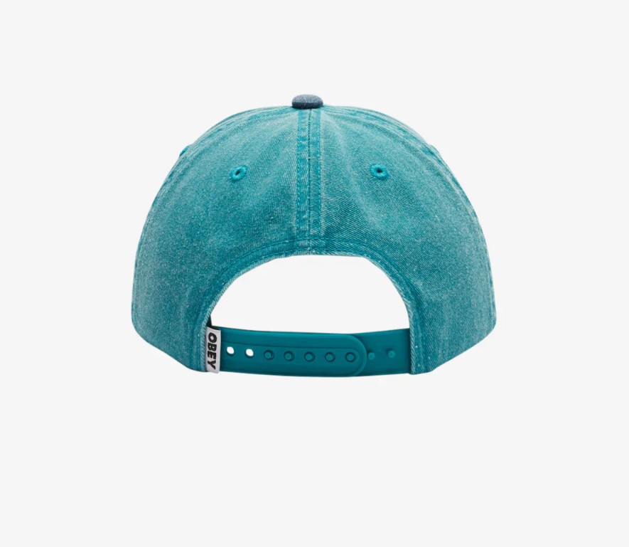 Obey Pigment Disorder 6 Panel Snapback Teal