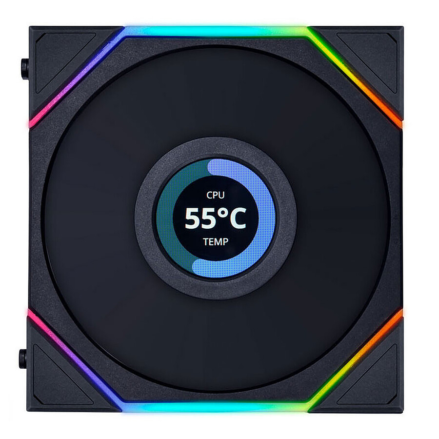 Lian Li Uni Fan TL120 LCD - Noir
