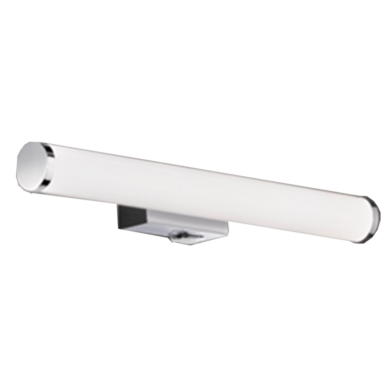 LED-Wandleuchte - weiß-chrom - mit Schalter