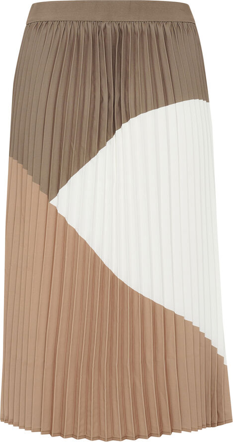 Culture CUbetty Colorblock Skirt Cub/bone brown/spring garden
