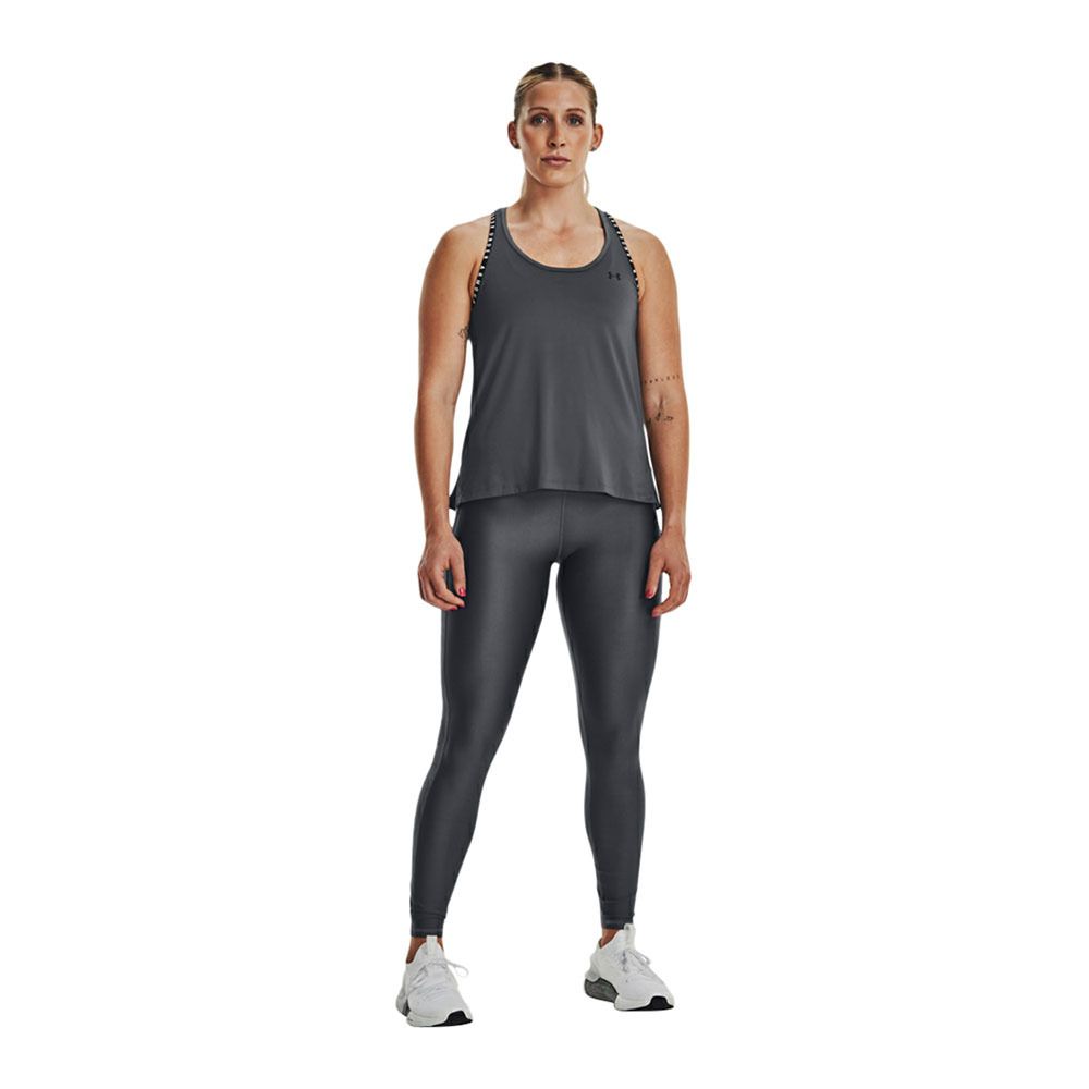 Under Armour UA KNOCKOUT - Débardeur Femme pitch gray/white/black