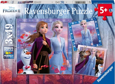 Ravensburger Disney Frozen Puslespill, 3x49 Brikker