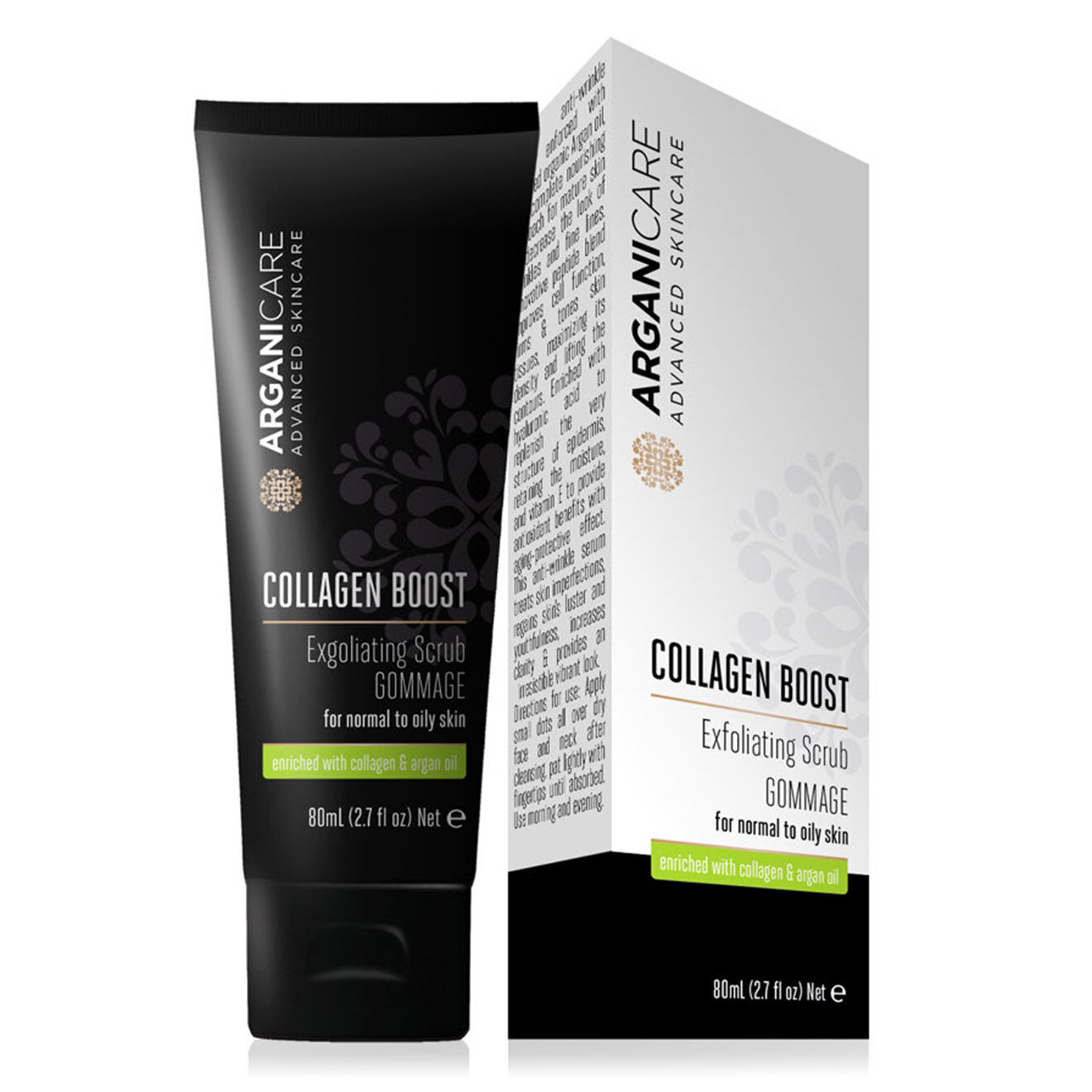 Arganicare Gommage exfoliant peaux normales à mixtes  - 80 ml