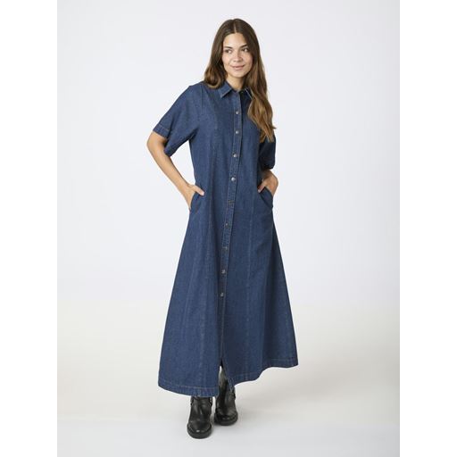 Neo Noir Balli Denimkjole, Dark Blue, 38