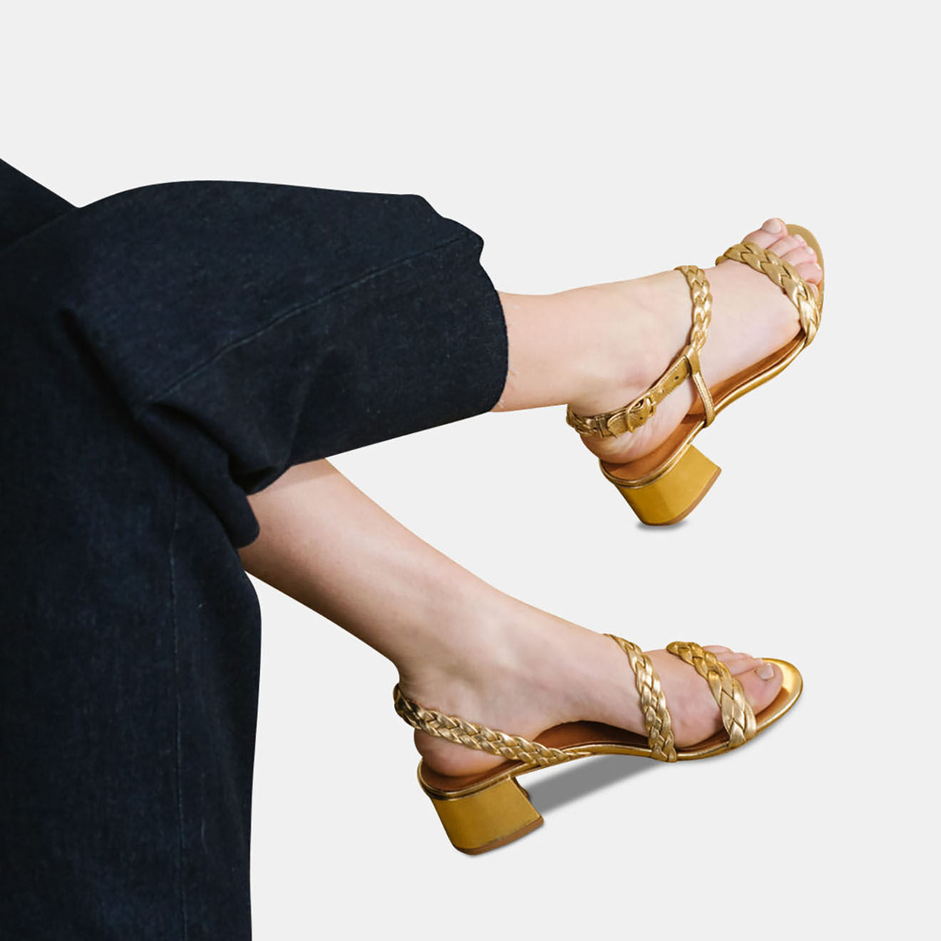 Jonak Sandales en Cuir Alfred platine - Talon 5.5 cm