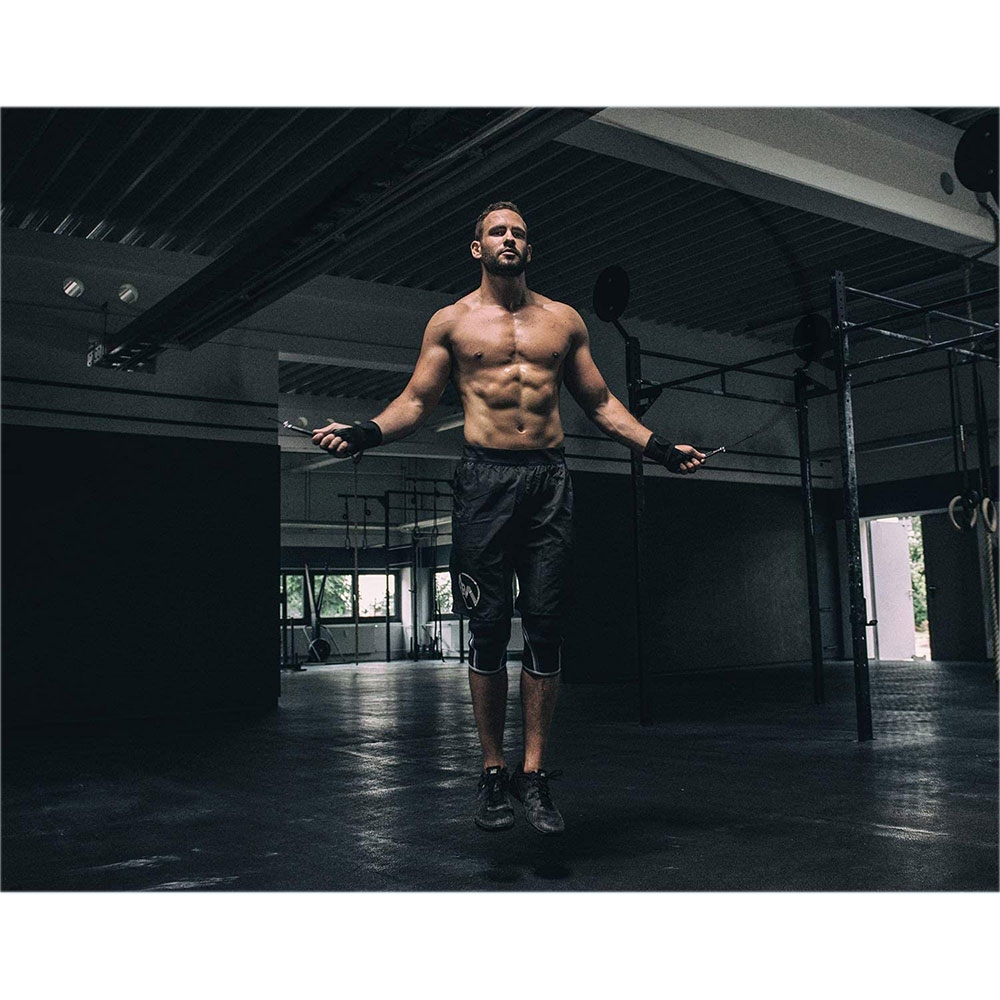 (3m) Robustes Springseil Speed Rope Home Workout Fitness Training / HIIT / Crossfit - Schwarz