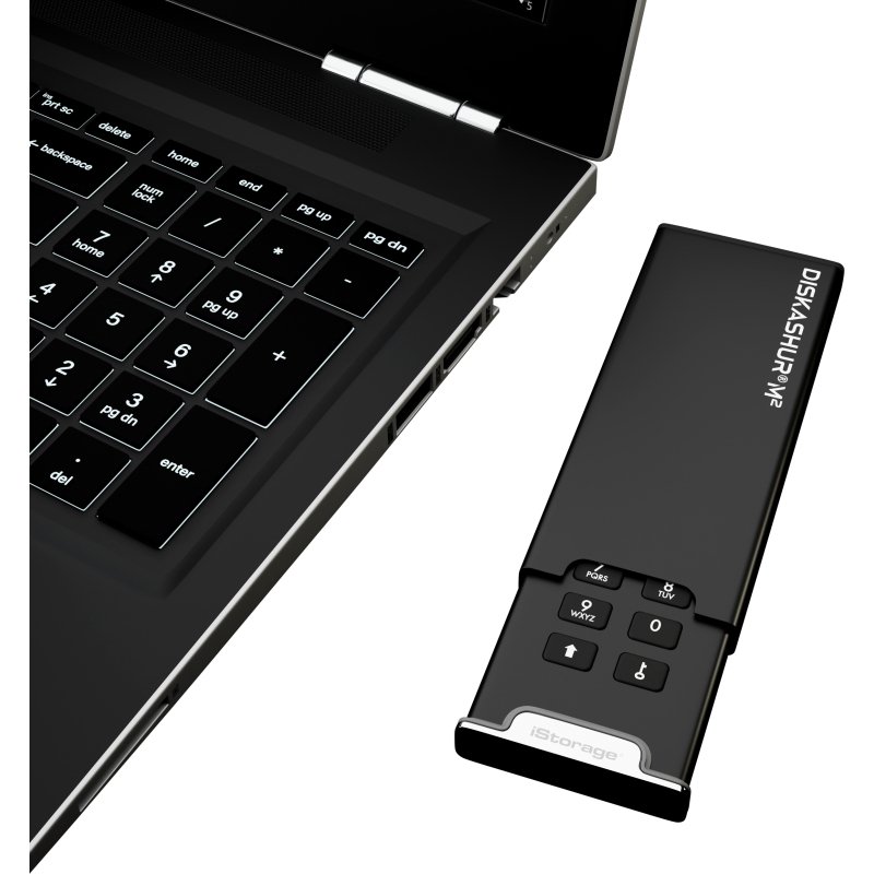 iStorage diskAshur M2 PIN 2 To USB Type-A / USB Type-C 3.2 Gen 1 (3.1 Gen 1) Noir