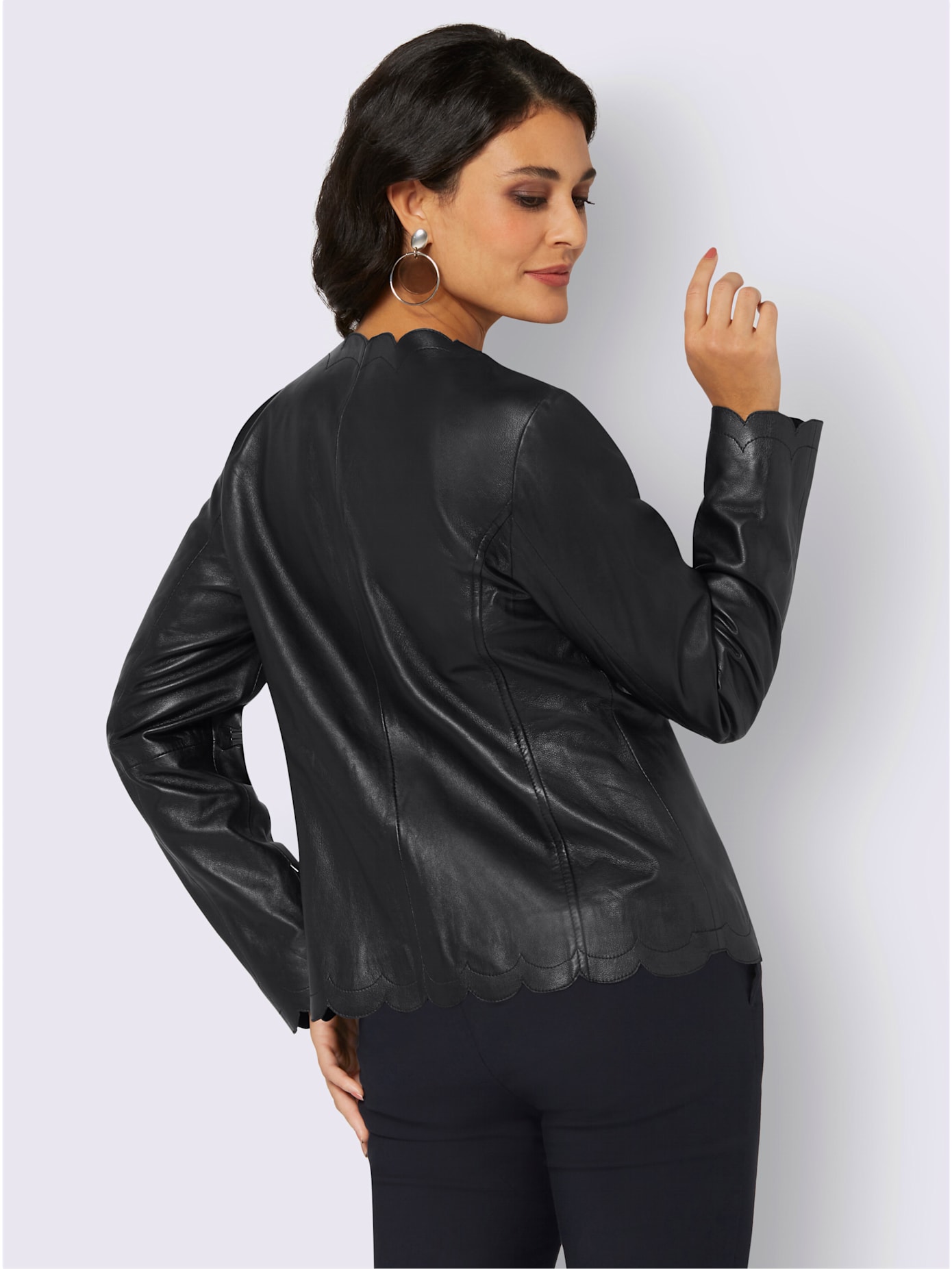 Blazer en cuir 100% cuir agneau nappa