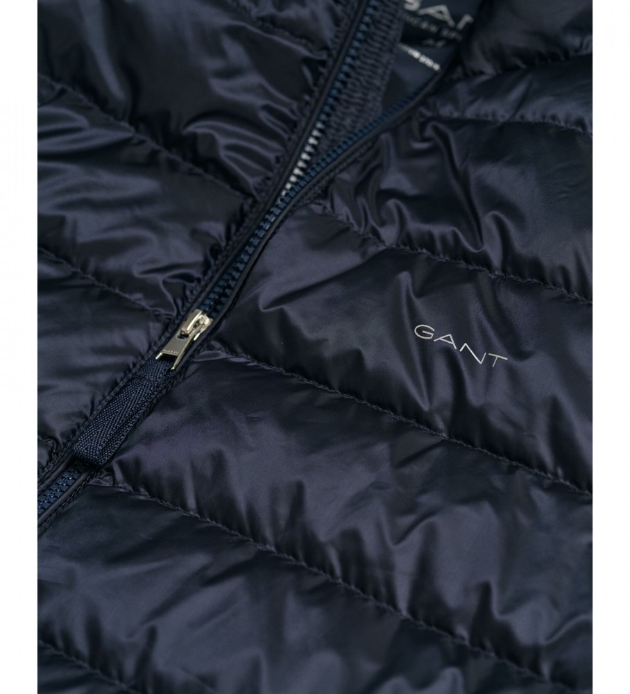 Jaqueta de plumas leve Gant, azul marinho.