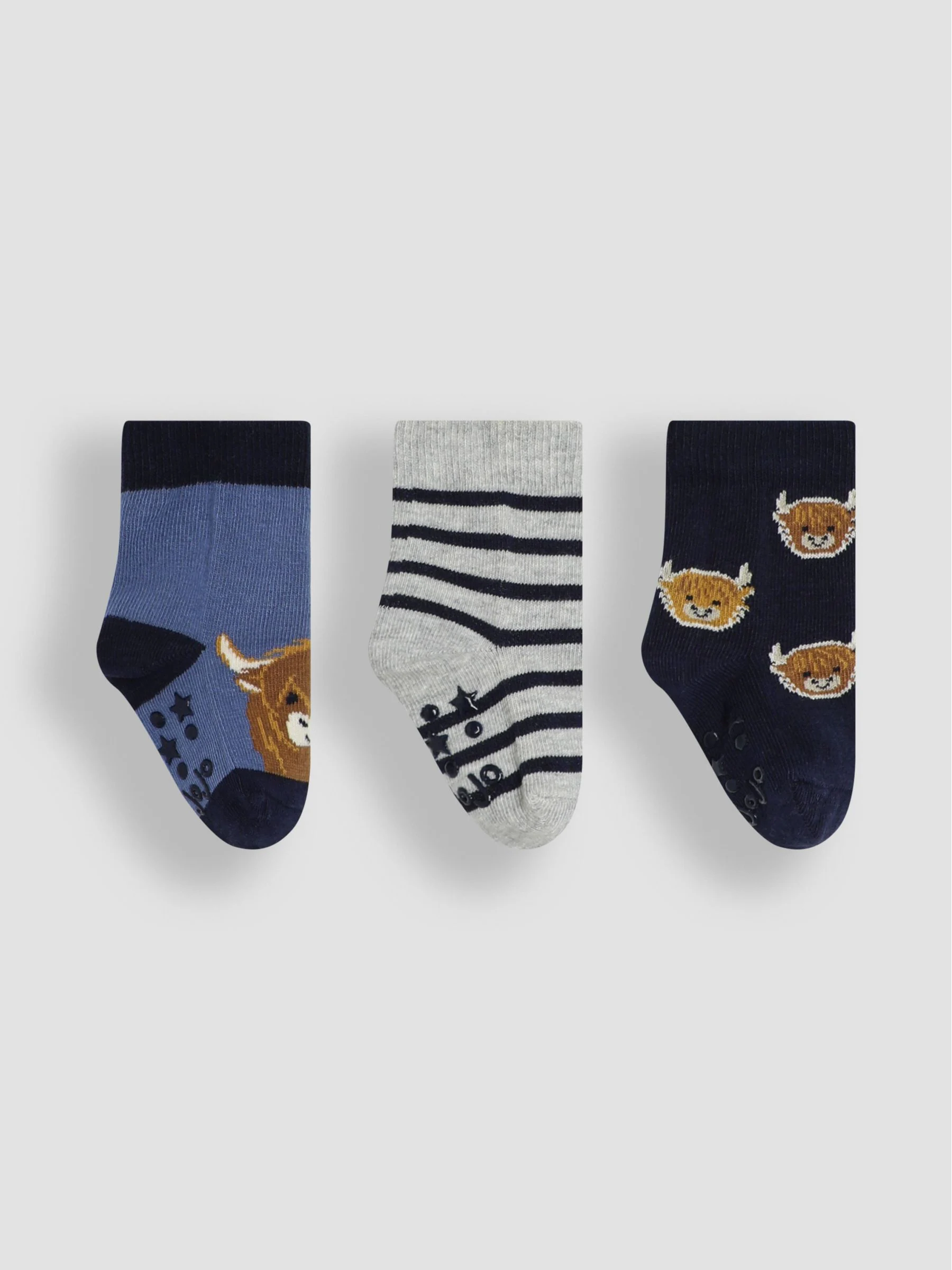 JoJo Maman Bébé 3-Pack Farmyard Socks