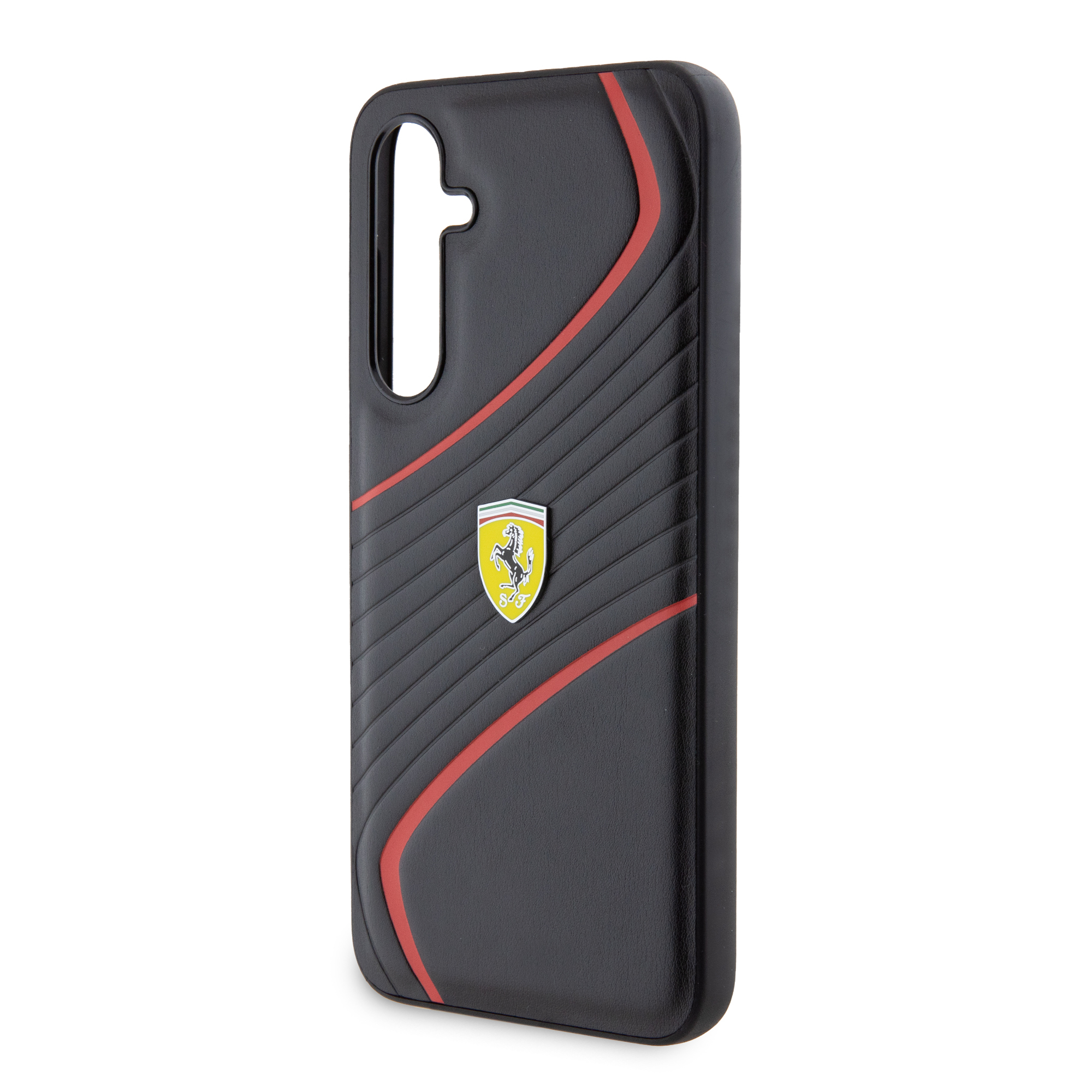 Samsung Galaxy S23 FE Hardcase Hülle Twist Metal Logo (FEHCS23FEPTWK) - Schwarz