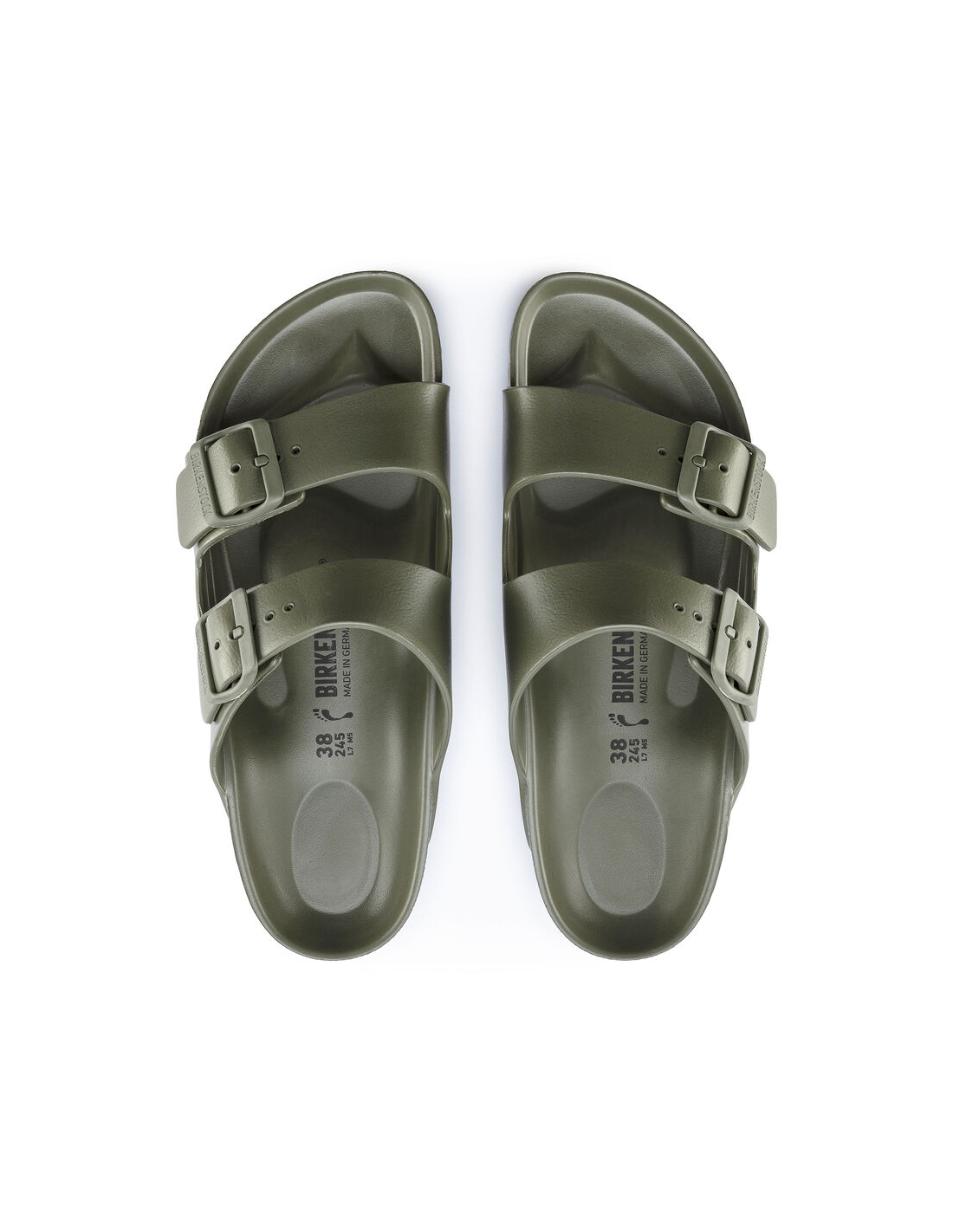 birkenstock mules homme arizona eva caoutchouc kaki