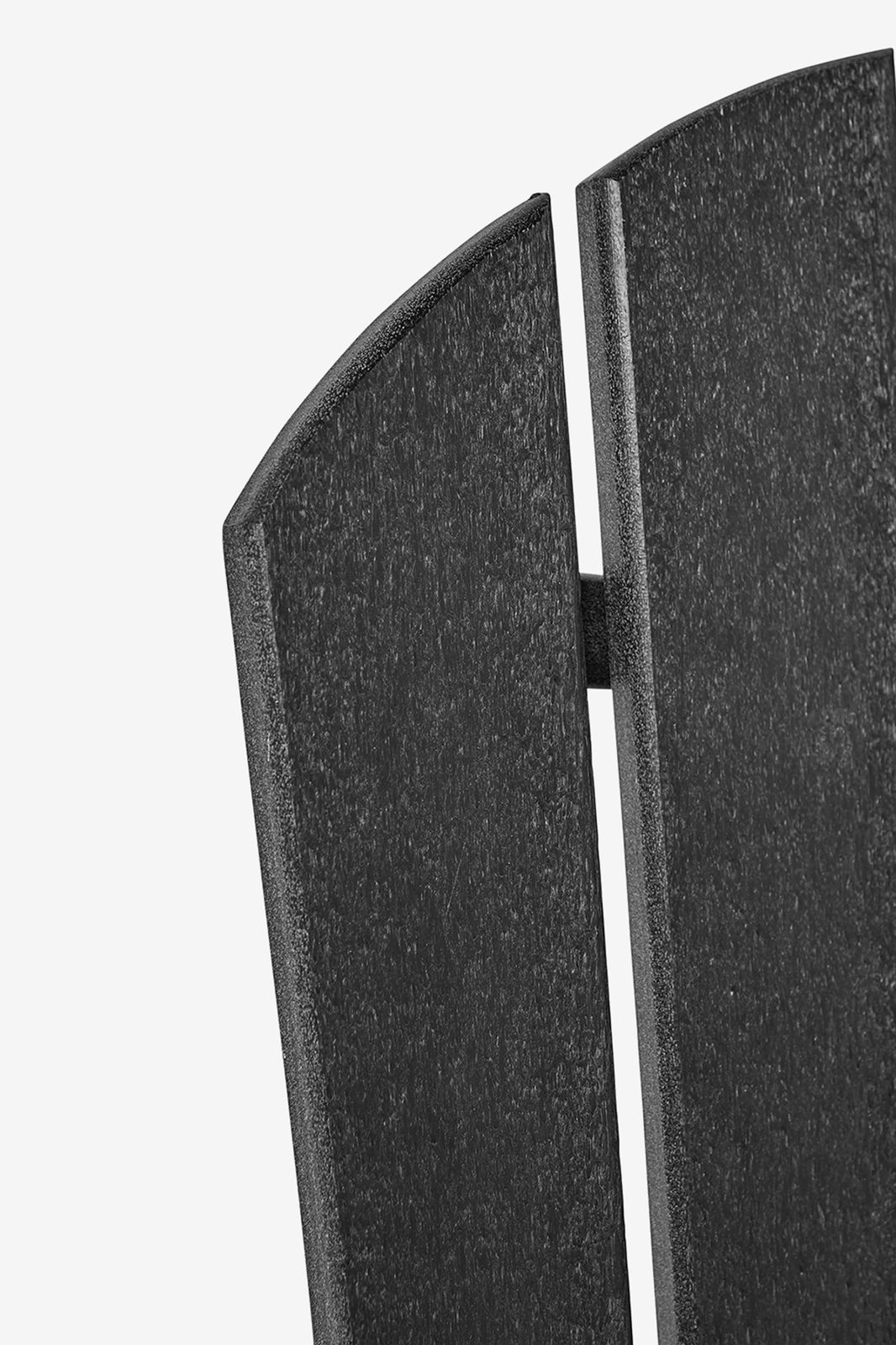 Zwarte fanback chair