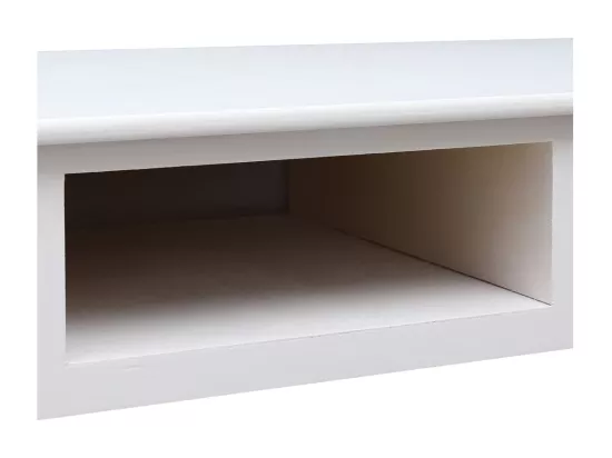 Buffet Blanc 108x45x76 cm Bois de Paulownia massif