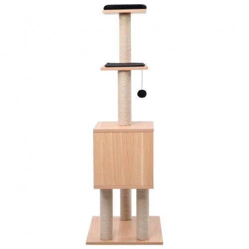 Arranhador para Gatos vidaXL, Preto