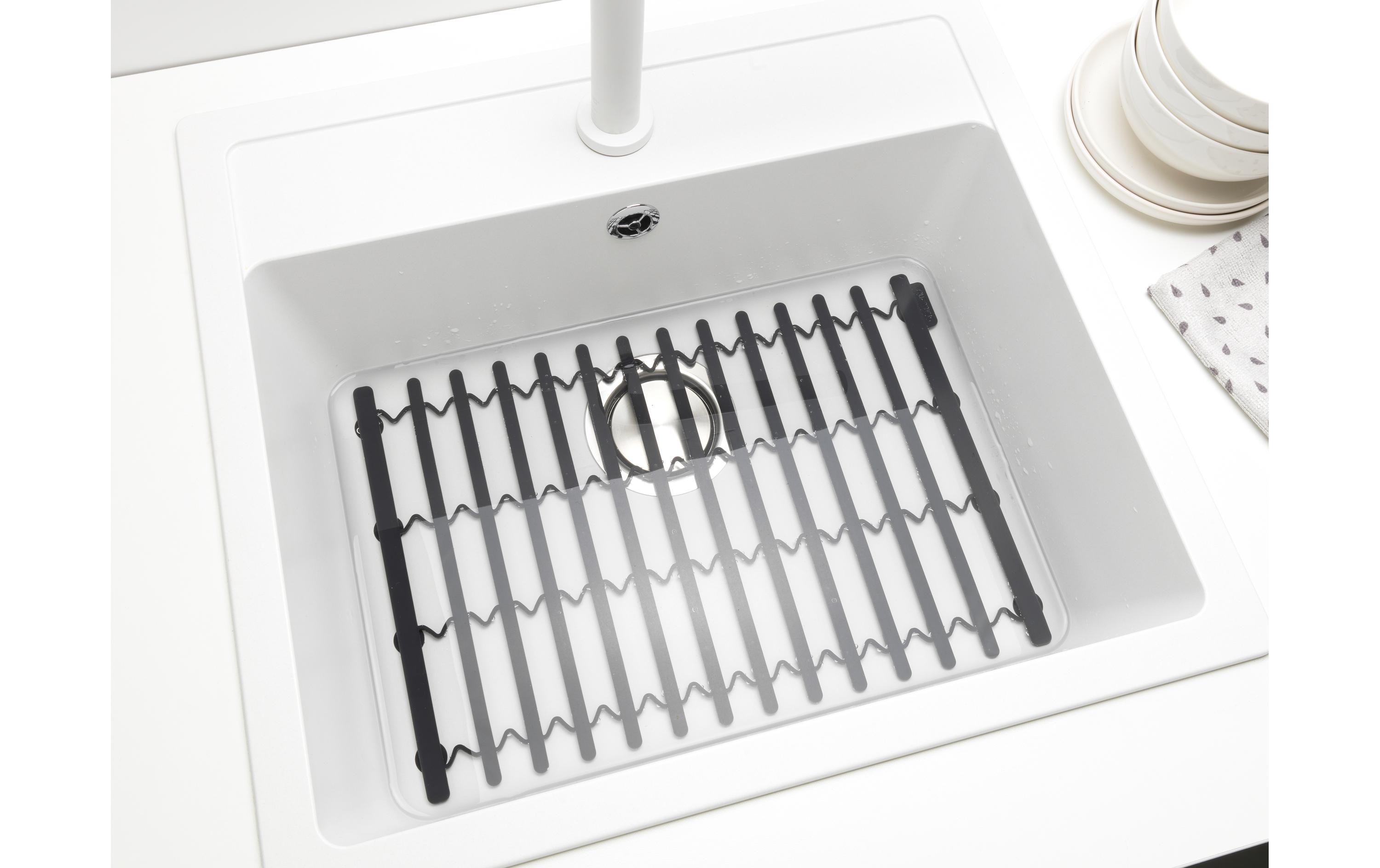 Abtropfmatte Sink side DunkelgrauBodenschutzmatte für Spüle