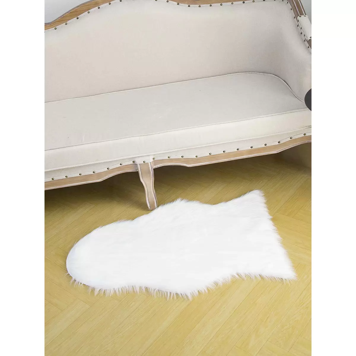 Deco-Lammfell Shape weiss
