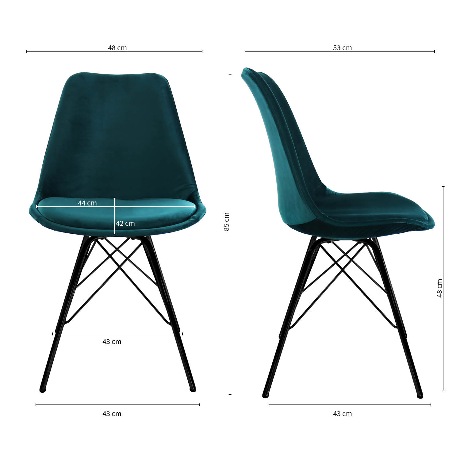 Kick Kuipstoel - Velvet blauw BL