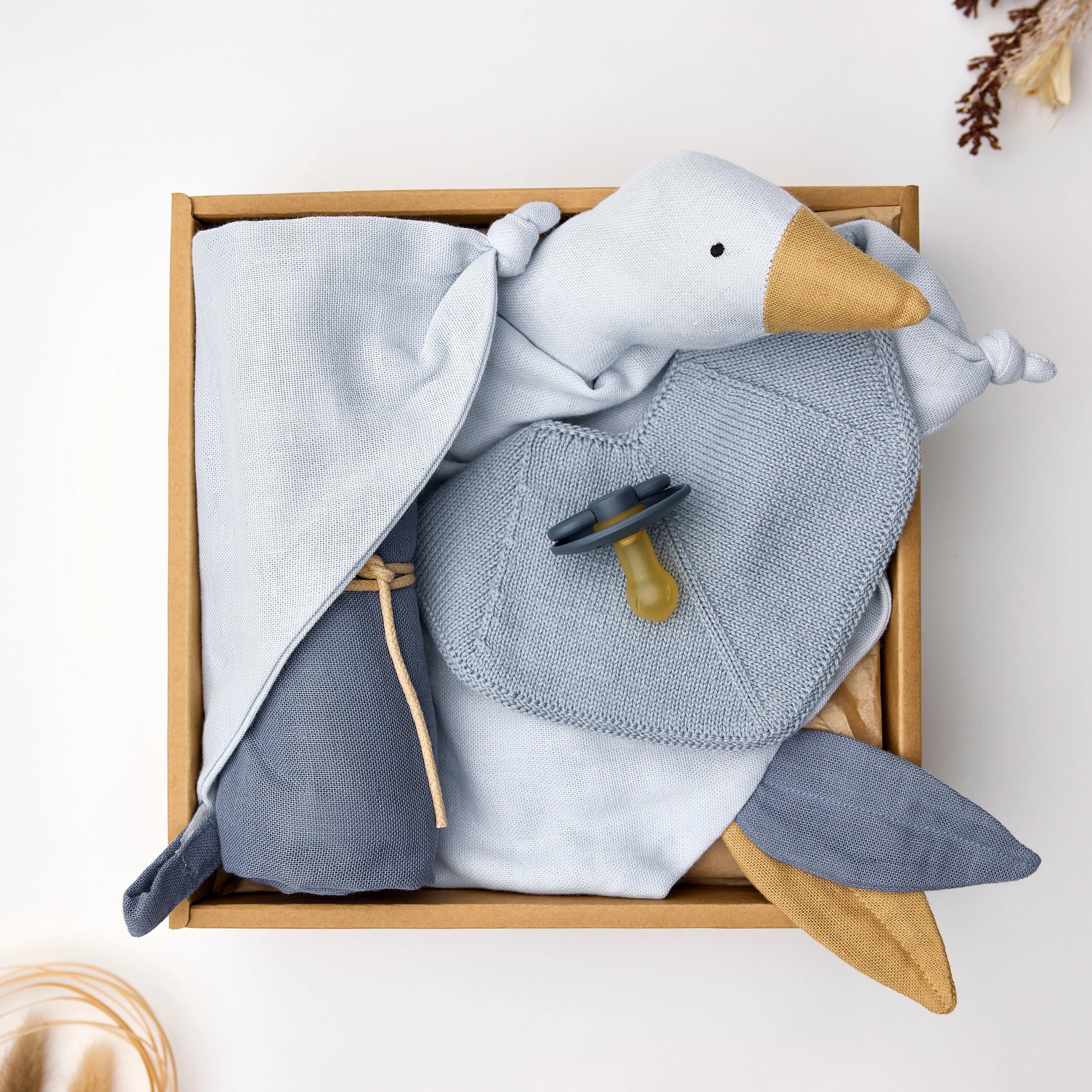 Baby Geburtsgeschenkset Shades Of Crystal Blue