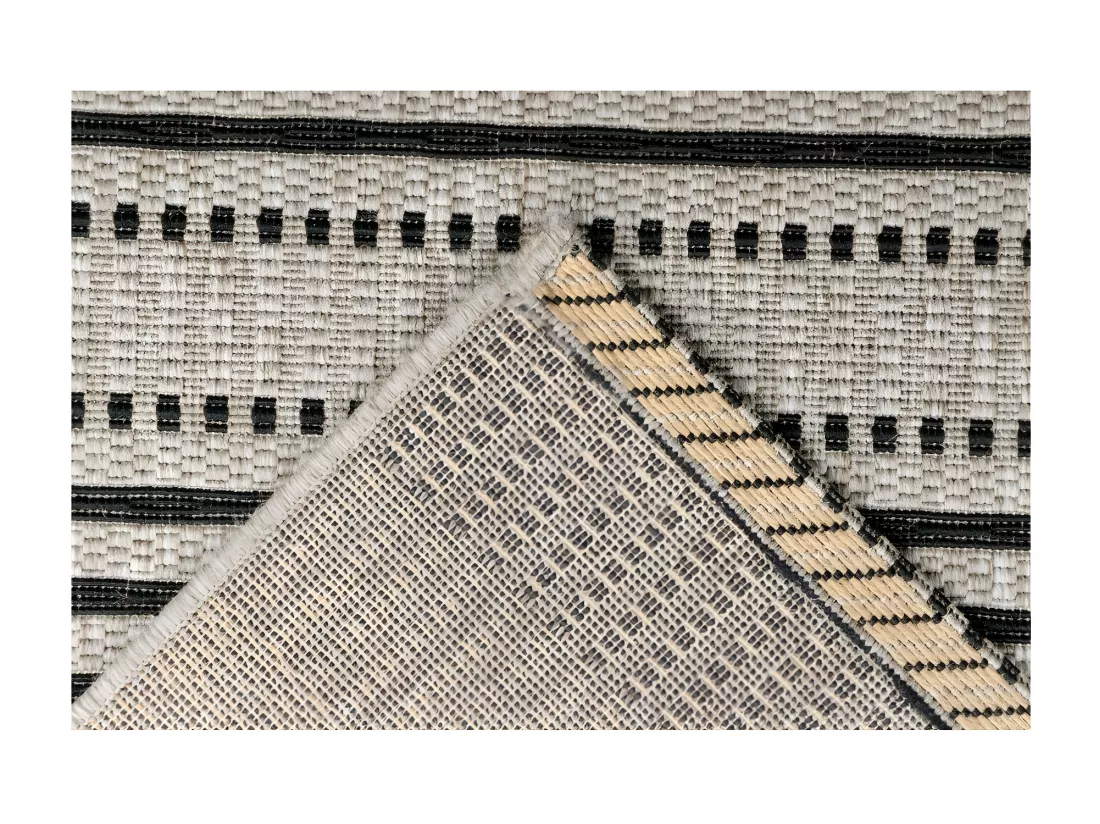 Tapis 170x120cm, design F105A coloris argent - Confort et élégance pour votre intérieur