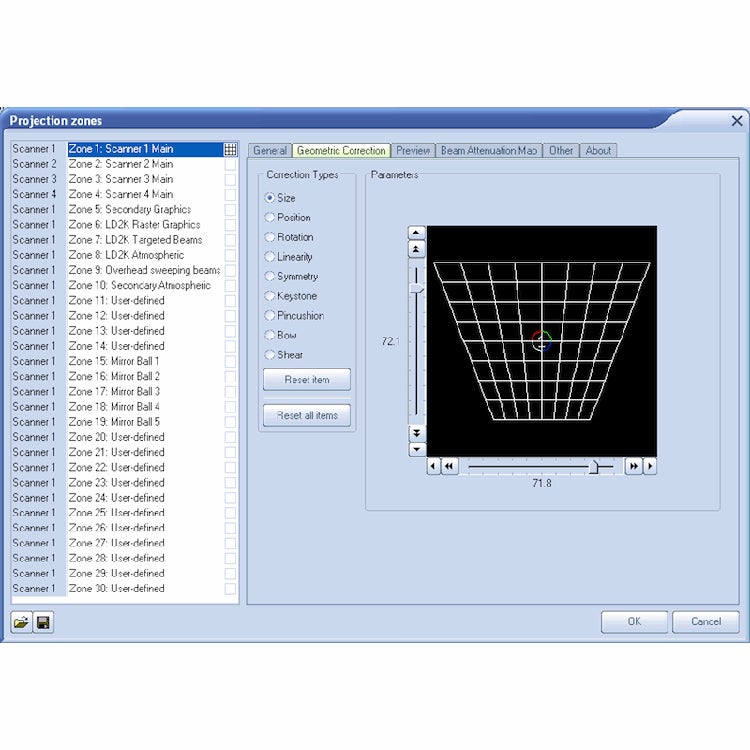 Pangolin Quickshow Laser software met USB interface