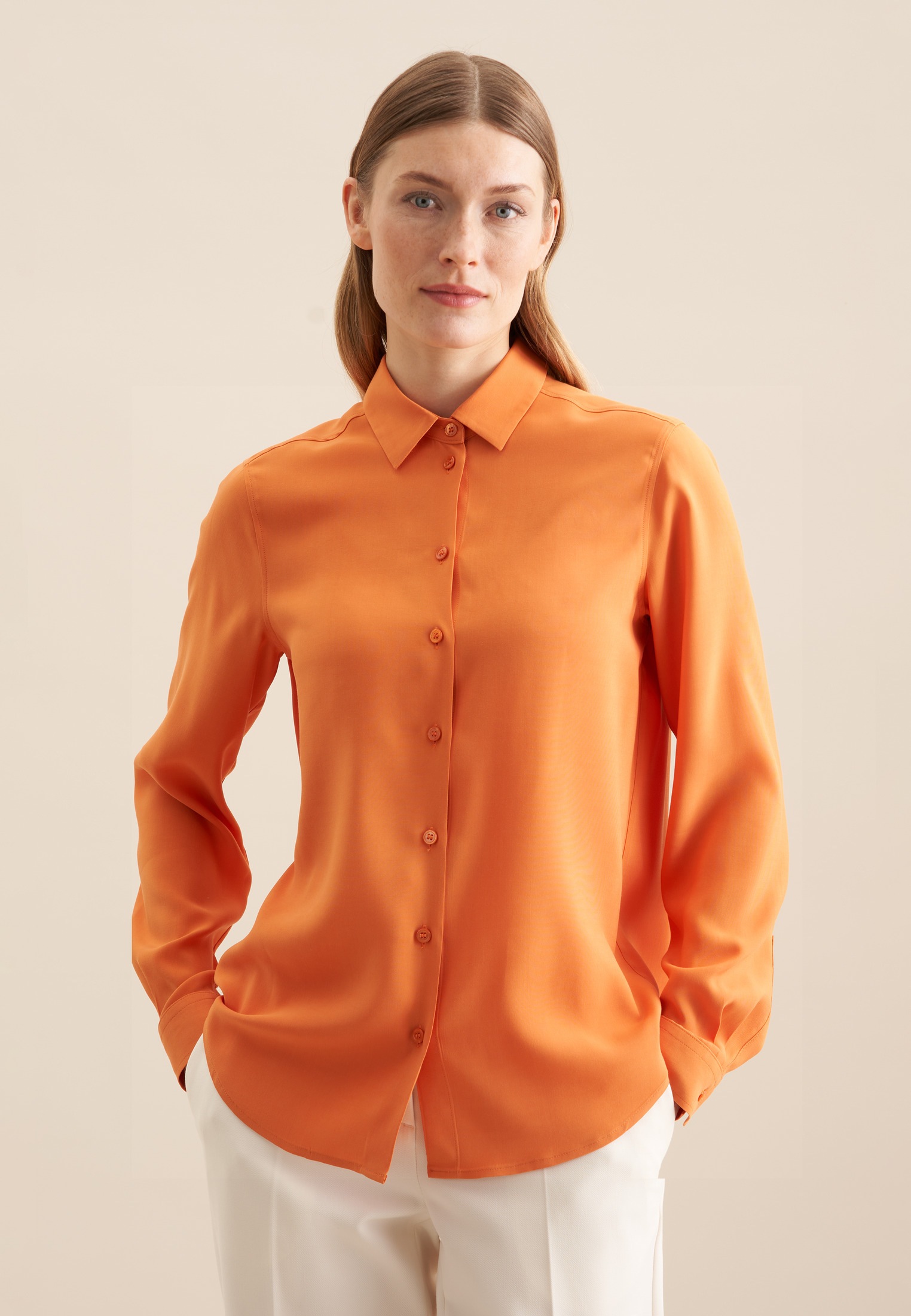 seidensticker Hemdbluse , 1/1 Uni